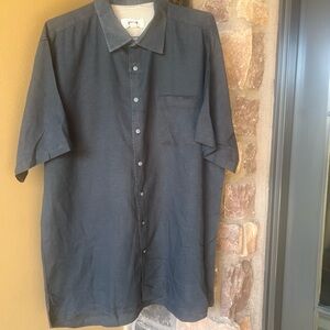 Joseph Abboud Men's Charcoal Button Down Shirt 2XLT